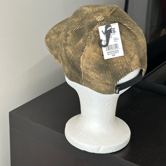 NWT VAN’S Men’s Corduroy Green / Beige Trucker Hat OS Adjustable - Picture 4 of 7
